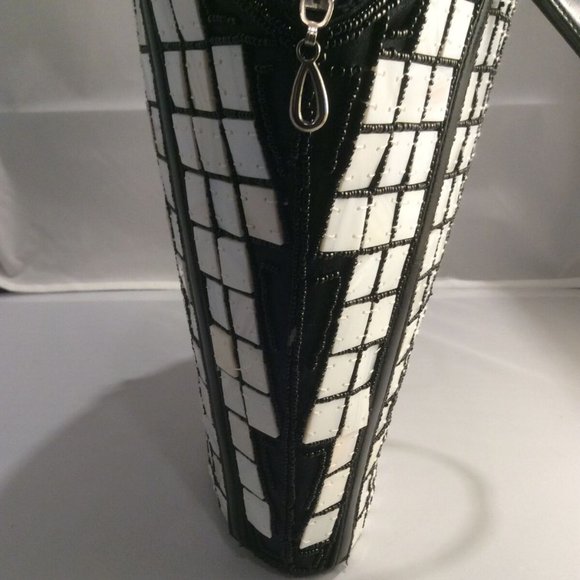 Boutique Sea Cove Mother of Pearl Caviar Shell Tote Bag Purse Beach Handbag-NWT - Picture 10 of 13